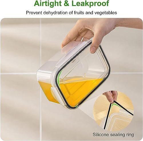 Freshmage Fruit Storage Containers for Fridge with Removable Colander 6 pcs