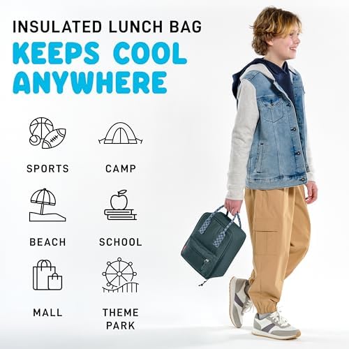 Fit & Fresh Connor Insulated Kids Lunch Box for School & Daycare