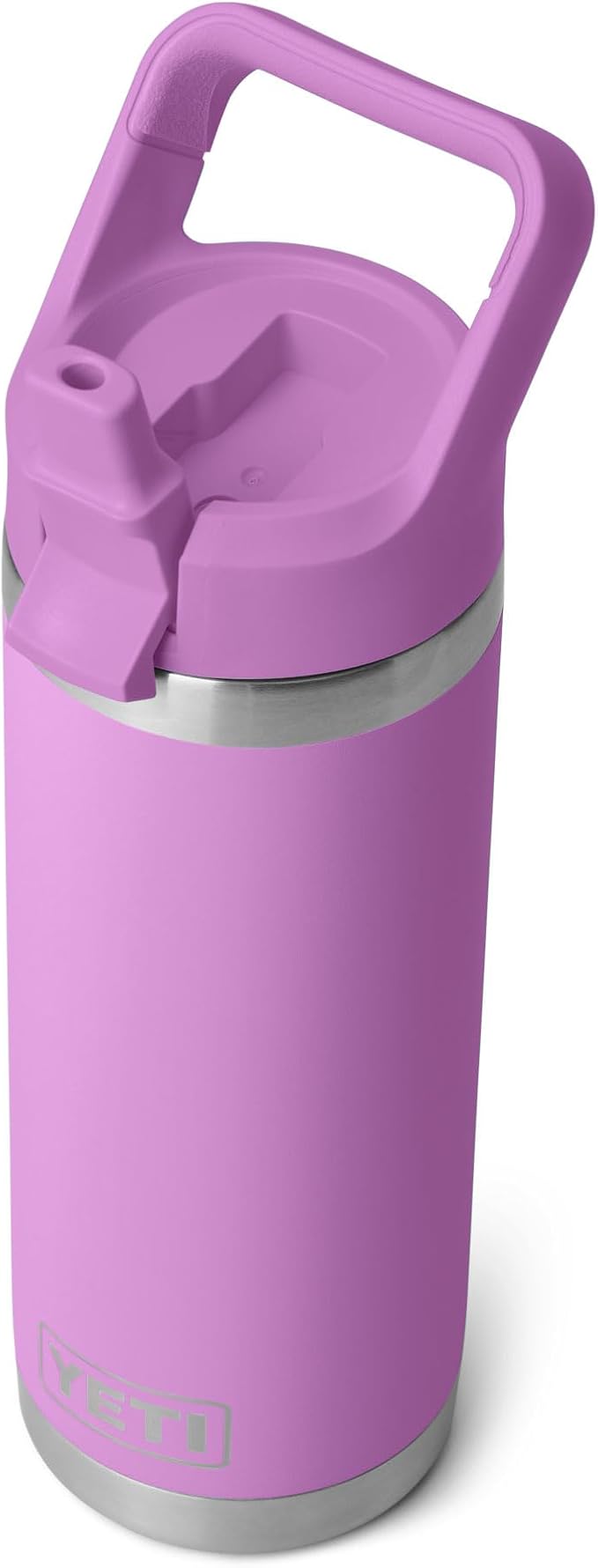 YETI Rambler 18 oz Bottle, Vacuum Insulated, Stainless Steel with Color Matching Straw Cap, Desert Bloom