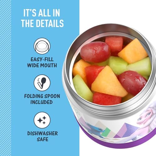 THERMOS FUNTAINER Kids Food Jar with Spoon, 10oz, Frozen 2