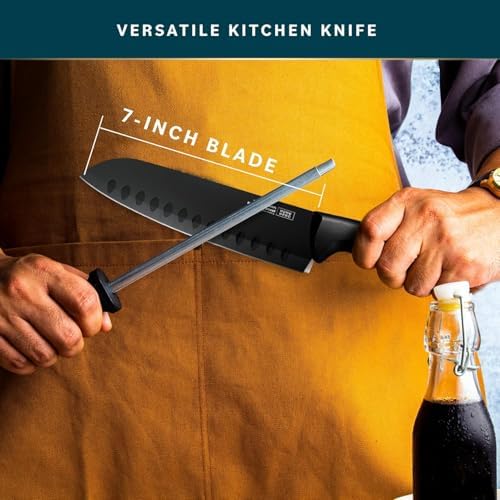 Home Hero Santoku Knife with Sheath - High Carbon Stainless Steel Knife