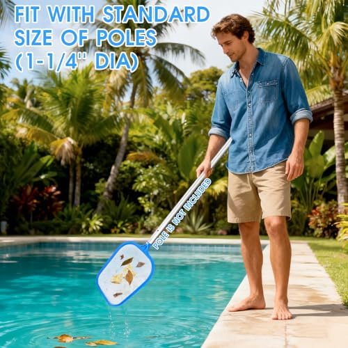 TidyMister Fine-Mesh Spa Skimmer Net with Diamond Netting