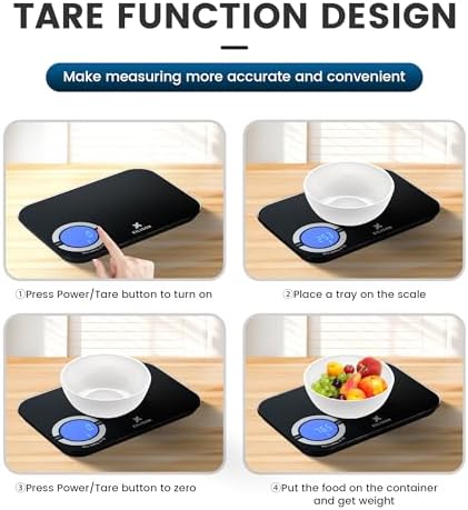 EILISON Smart Kitchen Food Scale,Bluetooth,8000g Cap,Nutrition Calculator