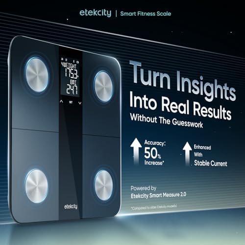 Etekcity Upgraded Smart Scale for Body Weight Fat and BMI, FSA Eligible