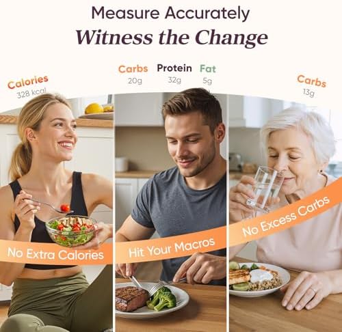 Cosori Smart Food Scale with Nutritional Calculator, USB Rechargeable, 11lb