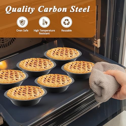 3-4” Mini Pie Tins, 6 Pack
