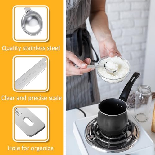 2PCS 1/2tsp(2.5ml) Stainless Steel Measuring Spoon