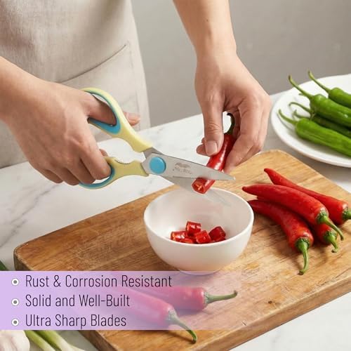Mr. Pen- All Purpose Kitchen Shears with Protective Sheath, 2pcs, 8 Inch