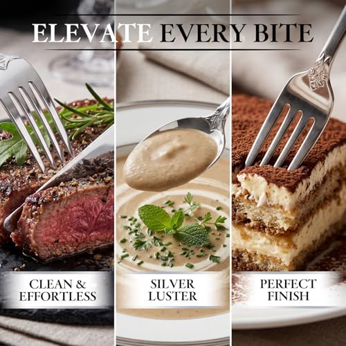 400PCS Pre Rolled Silver Plastic Silverware Sets Fancy for Wedding