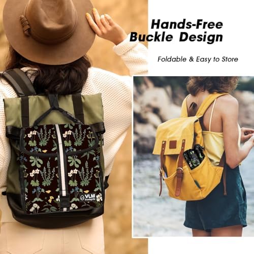 VLM Lunch Box for Women, Insulated Lunch Bag Women, Cute Floral Lunch Tote