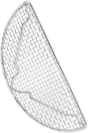 Rengue Stainless Steel Cooling Rack for Baking, Roasting and Grilling, High Temperature Up to 575°F, Dishwasher Safe Stainless Steel Cooling Rack for Baking, Nan Kitchen (Small Semicircle 16CM)