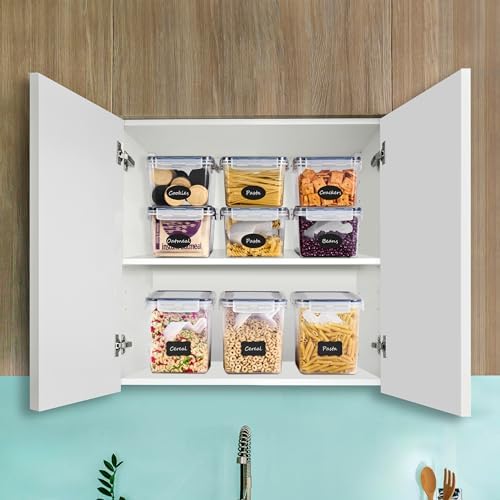 Sorbus Airtight Food Storage Containers, Plastic Pantry Bins (8 Pack)