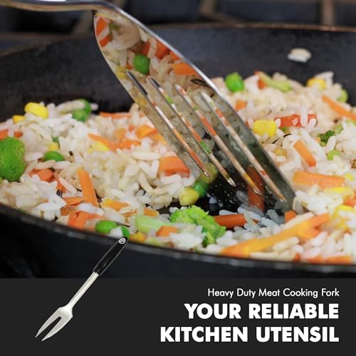Chef Craft Select Meat Cooking Fork, 12 inch, Stainless Steel (Pack of 2)