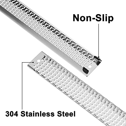 8-Inch Lemon Zester & Cheese Grater, 18/8 Stainless Steel, Blue