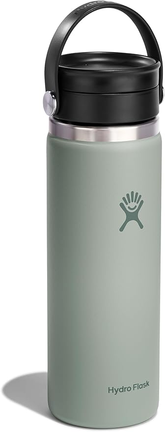Hydro Flask Flex Sip Coffee Tumbler – Insulated Stainless Steel, Non Spill, Leak Proof Travel Coffee Cup 20 Oz Agave Green