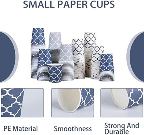 Clawsoff 300 Pack 5 oz Small Cups Disposable Paper Mouthwash Bathroom Cups
