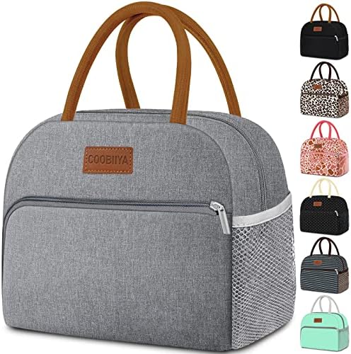 Coobiiya Insulated Lunch bag Women Reusable Cute Lunch Box for Women