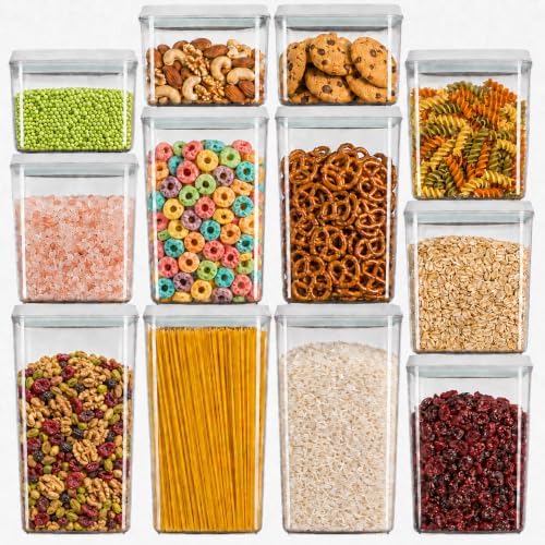 12-Piece Airtight Food Storage Containers, Pantry Canister Set