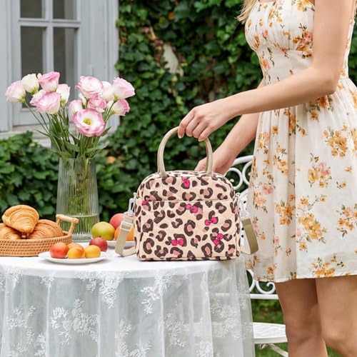 MEXS Lunch Bag for Women Reusable Lunch Box Quilted Puffer Large Capacity Insulated Cooler Tote Bags Work Travel Picnic