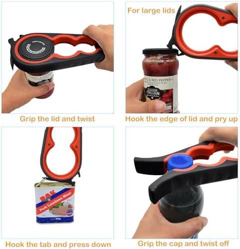 Otstar Jar Opener with Gripper Pads for Weak Hands, Seniors with Arthritis