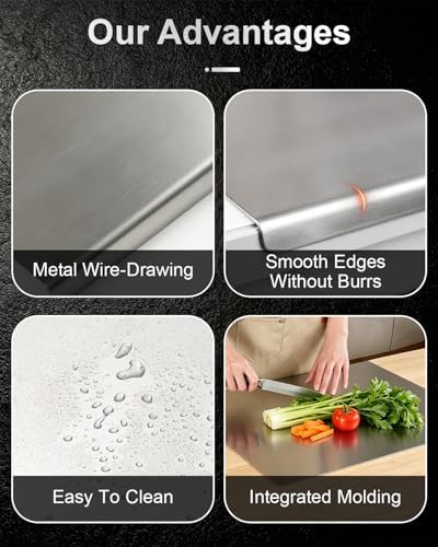 304 Stainless Steel Double-Sided Cutting Board Mat