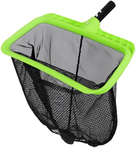 Sepetrel Swimming Pool Leaf Skimmer Net,Double-Layer & Reinforced Frame Deep Rake Nets