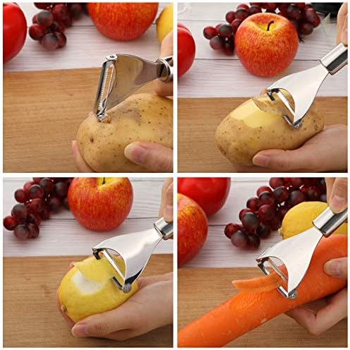 Patelai 2 Pcs Lemon Orange Peeler Stainless Steel Citrus Zester Tool