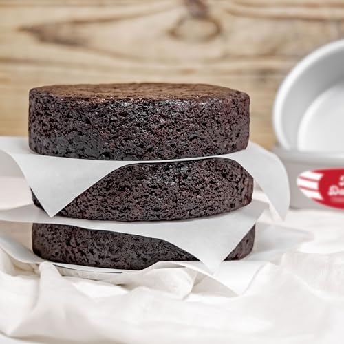 Fat Daddio's Anodized Aluminum Round Cake Pans, 2 Piece Set, 6 x 2 Inch