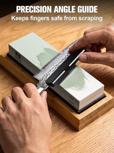 Complete Knife Sharpening Stone Kit, Double-Sided Grit400/1000 & 3000/8000