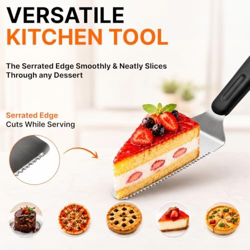 Small Metal Spatula Server Set of 2 - Baking Supplies Cake Pie Cutter
