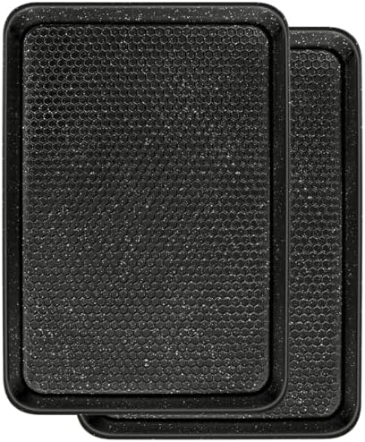 Wildone Baking Sheet Pan Set of 2, Honeycomb Embossed Nonstick Cookie Sheet