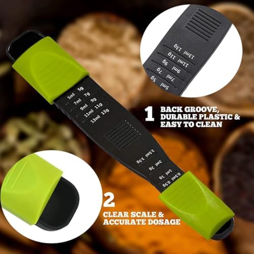 Adjustable Measuring Spoon, 9-in-1 Teaspoon & Tablespoon, Sliding