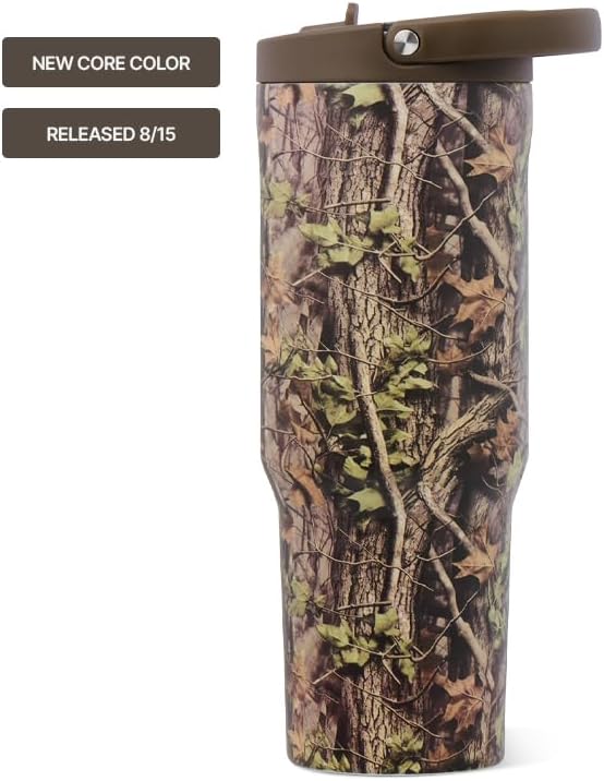 HydroJug Sport 40 oz Insulated Stainless Steel Water Bottle, Woodland