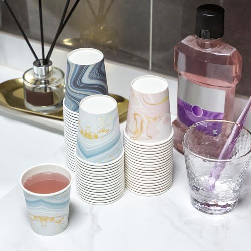 BYSNOW 1200 Pack 3 oz Paper Cups, Small Disposable Bathroom Cups