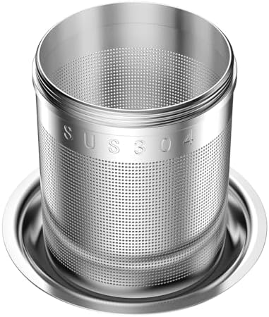 18/8 Stainless Steel Tea Infuser, Extra Fine Mesh Tea Infusers for Loose Tea, Tea Strainer Steeper Filter for Brew Tea, Spices & Seasonings (1)
