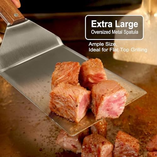 Large and Small Thicker Stainless Steel Grill Spatula Burger Turner