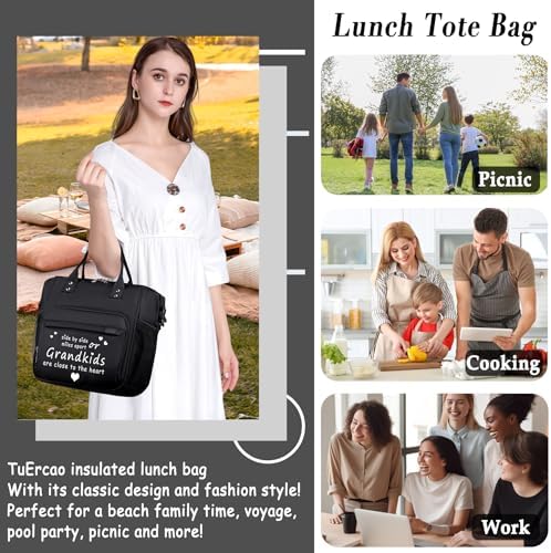 Lunch Box for Grandma Great Grandma Gifts Women Lunch Bag for Grandmother from Granddaughter, Grandson, Grandkids Christmas gifts for Nana GiGi New Grandmas Grandparents, Best Birthday Presents
