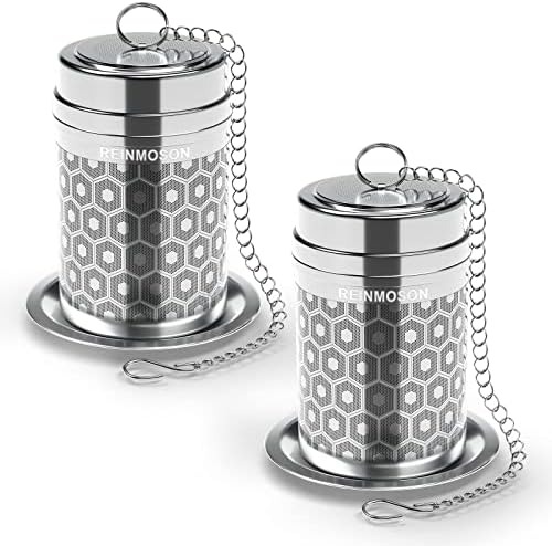 Reinmoson 2 Pack Large Tea Infuser for Loose Leaf Tea & Spice Ball 2”x2.8”