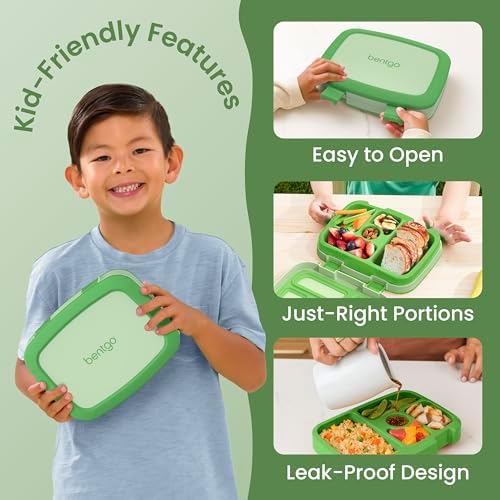 Bentgo Kids Bento-Style 5-Compartment Leak-Proof Lunch Box