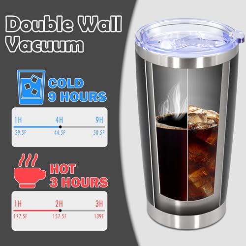 20oz Tumbler Stainless Steel Tumbler Coffee Tumbler with Lid Black, 12P