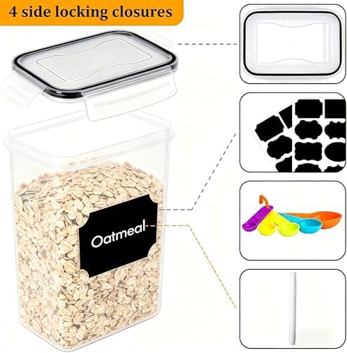 32pcs Airtight Containers, Clear Stackable Dry Food Storage