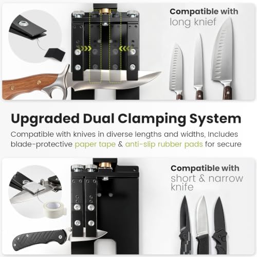 AB262 Fixed Angle Knife Sharpener, Adjustable 10°-30° Angle,2 Year Warranty
