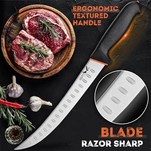 Golden Bird Breaking Knife, 10 Inch Butcher Knife for Meat Cutting