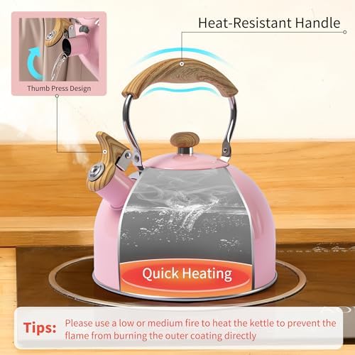 LONFFERY Tea Kettle for Stove Top