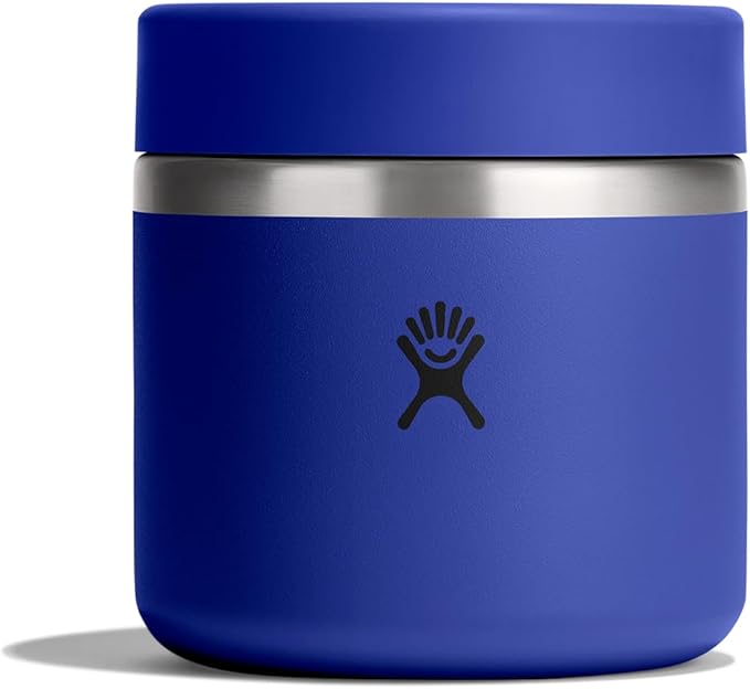 Hydro Flask Food Jar – Insulated Stainless Steel, Snack Travel Container for Hot Food & Soup 20 Oz Capri Blue