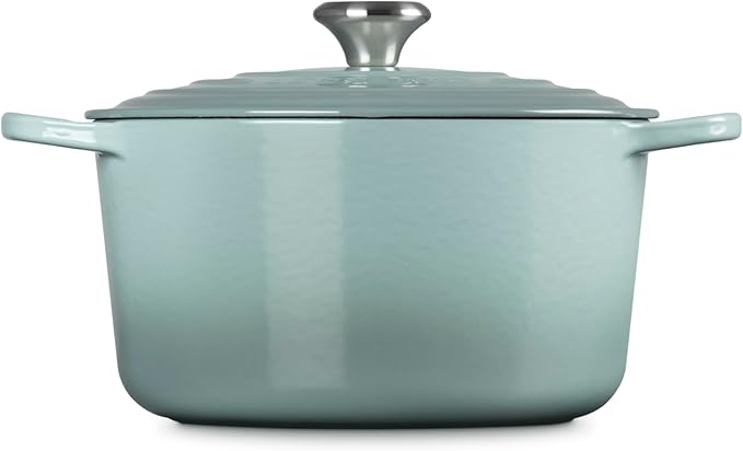 Le Creuset Enameled Cast Iron Signature Deep Round Oven, 6.5 qt., Sea Salt
