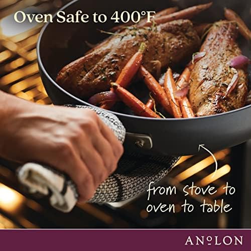 Anolon Advanced Home Hard-Anodized Nonstick Stockpot with Lid, 10 Qt