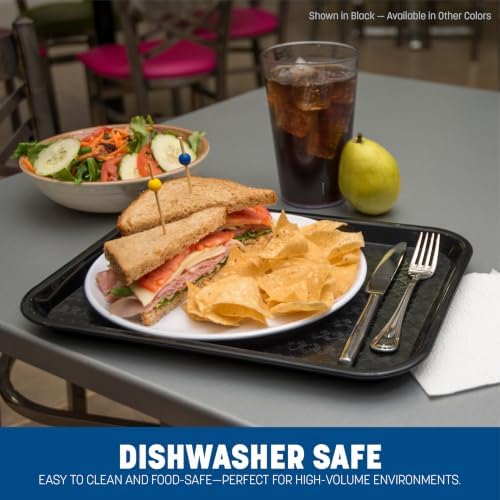 Carlisle FoodService Products CT101423 Café Standard Cafeteria / Fast Food Tray, 10" x 14", Gray