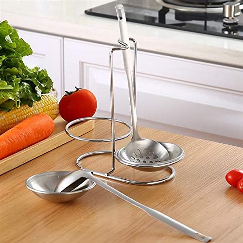 Steel Double Vertical Spoon Rest Ladles holder with 4 inch bowls