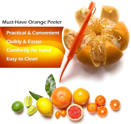 7 Orange Peeler Tools Plastic Citrus Fruit Peel Remover lemon Opener Cutter